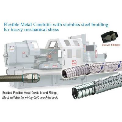 braided flexible metalc conduit systems for automation