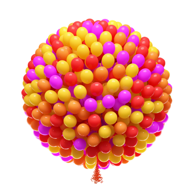 Inflatable party balloon