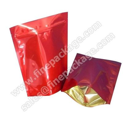 Customized stand up ziplock plastic coffee bean packaging bag/food packaging aluminum plastic bags /