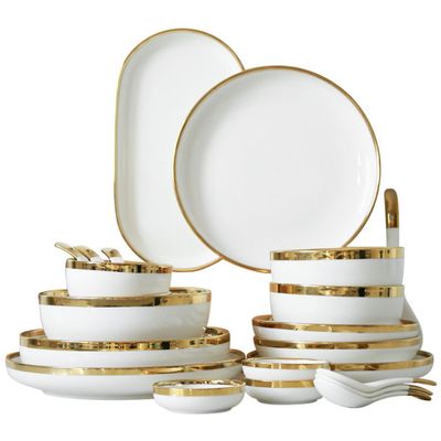 Electroplated Ceramic Dinnerware Sets