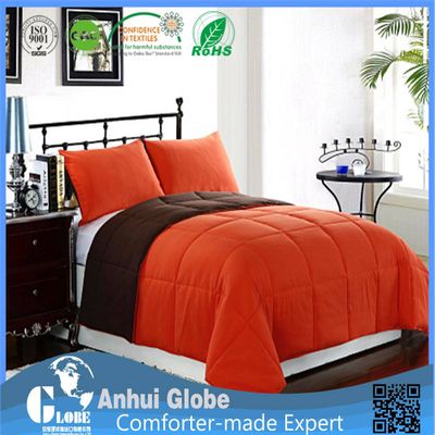 orange down comforter with king size