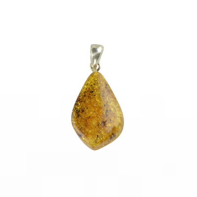Baltic amber pendant with sterling silver