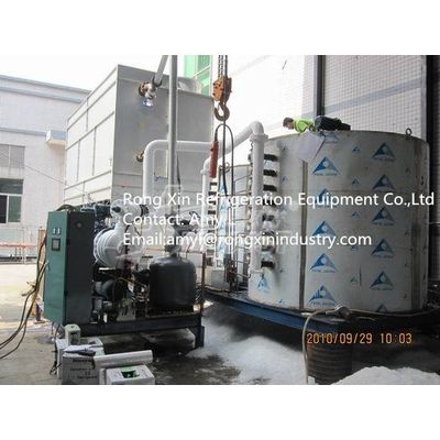 Containerized 25ton/day flake ice making with Automatic Rake Ice Storage