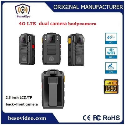 android dual camera police 4G body worn camera|NFC|2.8inchLCD|UVC|mobile CCTV