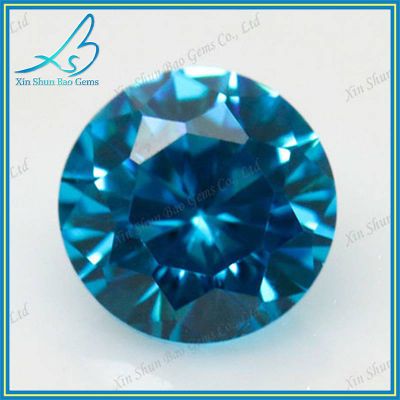1mm~15mm Cubic zirconia gemstone type synthetic aquamarine stone