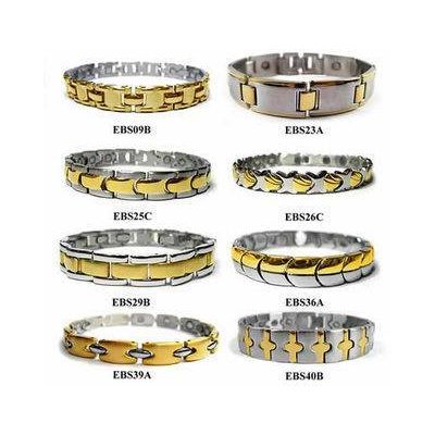 Gold Stainless Steel Link Magnetic Bracelet