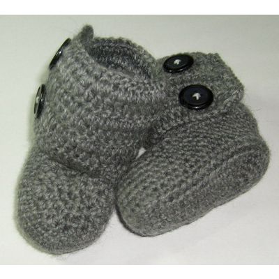 handmade crochet baby booties