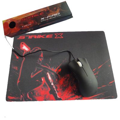 Natural rubber and chints cloth advertising game mouse pad