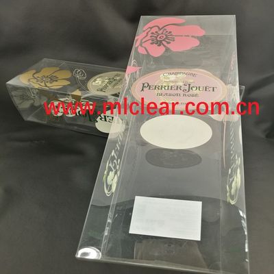 PET clear wine packaging box PVC transparent plastic packaging