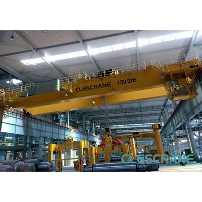 CWD Series Heavy Duty Double Girder Traveling Overhead Crane with Top Running Trolley
