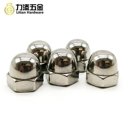 China factory hot sale DIN1587 stainless steel polished M16 dome cap nut
