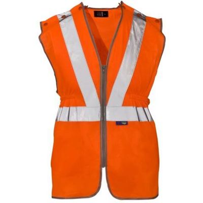 High-vis workwear vest slim fit
