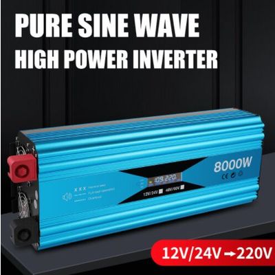 Wholesale high power inverter DC 12V 48V To AC 110V 220V Pure Sine Wave 8000W Inverter