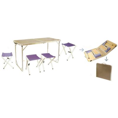 Aluminium alloy fold table and chair suite