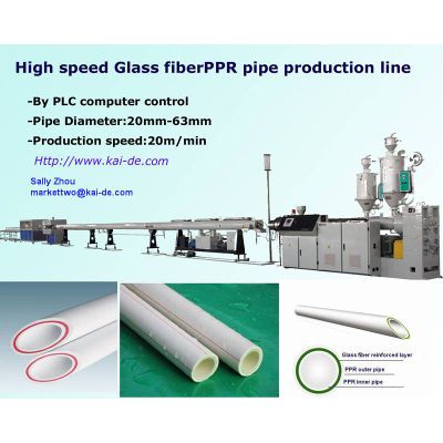 High speed Glassfiber PPR pipe extrusion line