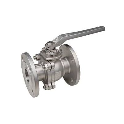 2PC stainless steel flange end ball valve