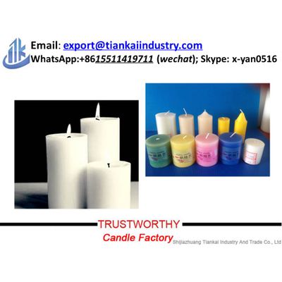 White Pillar Candles Wholesale