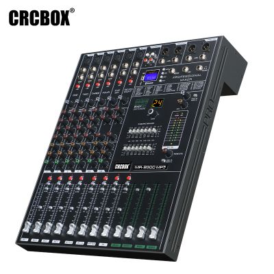 8 channel audio without power amplifier dj mixer with USB bluetooth
