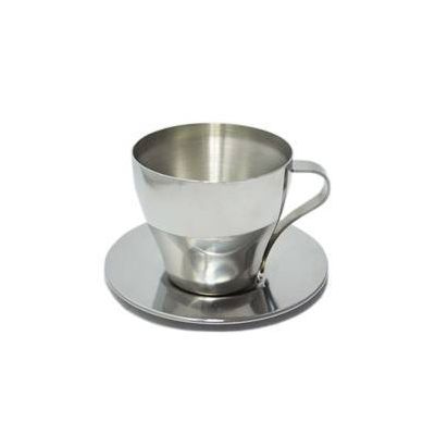 stainless steel coffee Cup Saucer Set