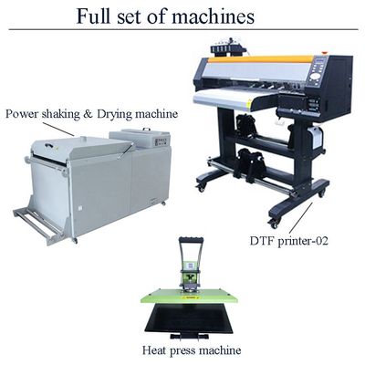 dual 4720 print head DTF plastisol heat transfer printer light dark cotton garment T shirt printing