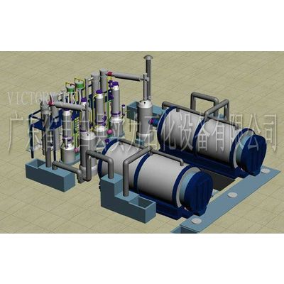 waste rubber tyre recycling machine