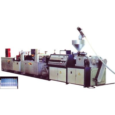 Plastic wavy plate and trapezia-shaped plate production line