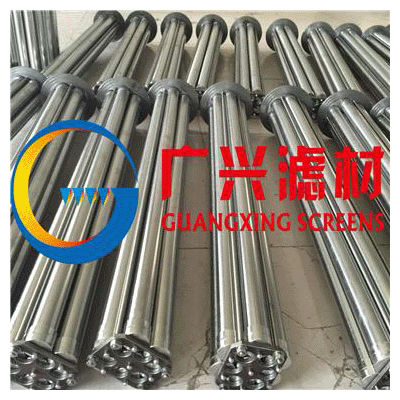 Refinery hydrotreating self-cleaning filter element wedge wire filter candles