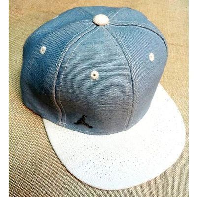 jute snapback hat & cap