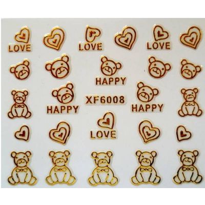 48 different Design Nail Art Stickers Full Cover Nail tips sticker For Fashion Finger