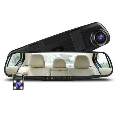4.3 inch 1080P car rearview mirror Car Dvr full HD 1080p driving video recorder camera