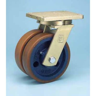 Wicke 8 inches 2 tons industrial PU swivel casters for heavy duty AGV