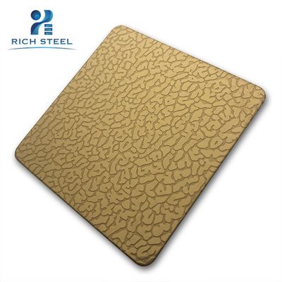 China Manufacturer Gold Mirror Etched Pattern Stainless Steel Sheets for Decoration or Elevator Cabi