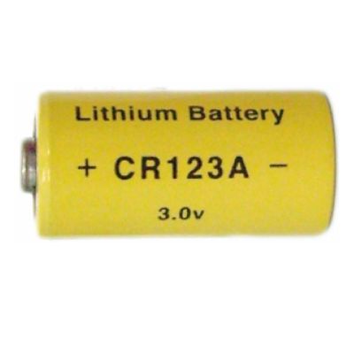 CR123A Lithium Manganese Dioxide Battery with Energy Type, 3.0V Rated Voltage and 1,500mAh Rated Cap