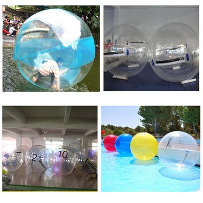 Inflatable water balls for recreation pools