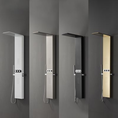 Elegant shower panel with high quality 304 stainless steel wall mounted style