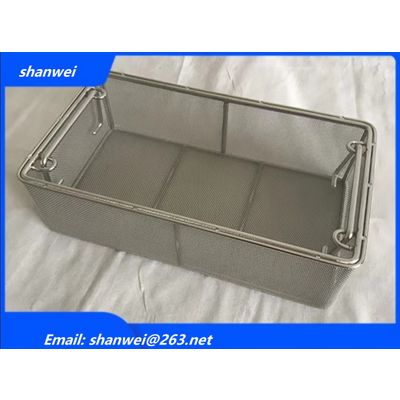 Sterilization surgical instrument trays autoclave baskets for micro surgical instrument