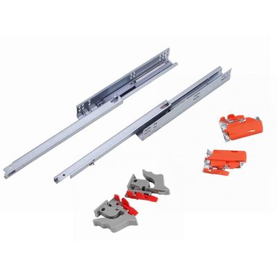 single extension concealed soft close drawer slide with clips