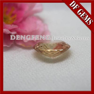 Newest Birds Nest Cut Synthetic Round Champagne Cubic Zirconia