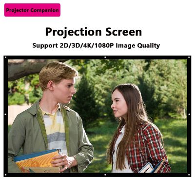 100" 16:9 Matte White Projection Screen for Projector Uses
