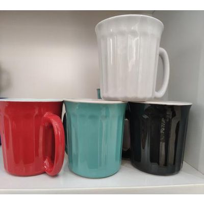 striped ceramic mug