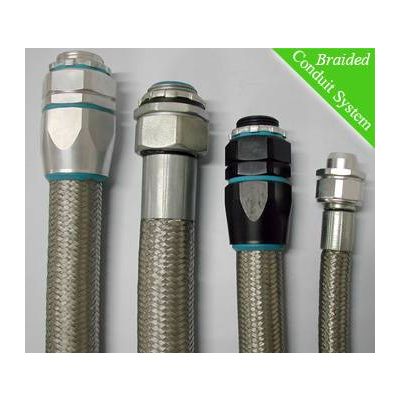 METAL Braided Flexible electric Conduit emi shielded for train OR ship wirings assembly