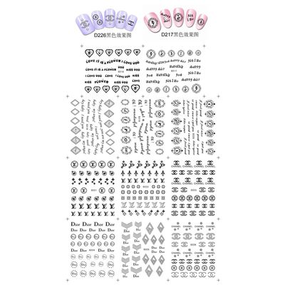 Yiwu Supplier 2013 Hot New Design Water Transfer Nail Art Stickers