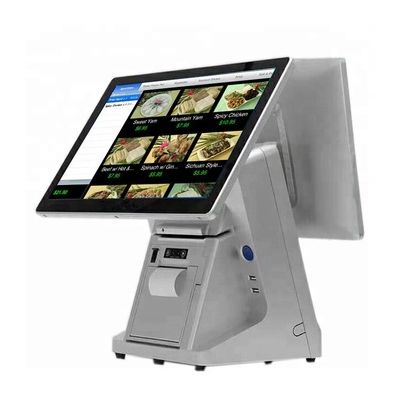 15.6 inch dual screen POS system with 58mm thermal printer touch screen POS system