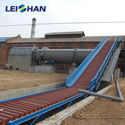 Waste paper slat chain conveyor for paper plant