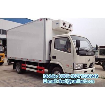 Donfeng 4*2 1.5ton 4.1 meters food and vegetables refrigerator freezer truck