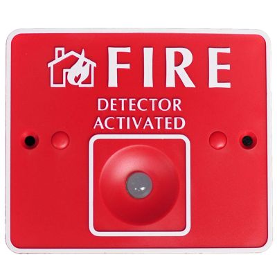 Remote LED for fire alarm security system