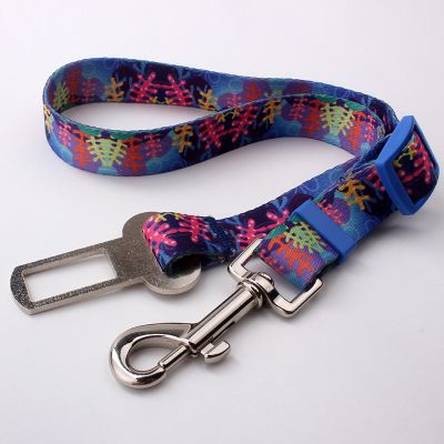 2019 personalized custom new style sublimation polyester car safety dog leash factory sell