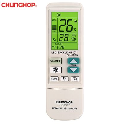 CHUNGHOP K-209ES Big Button Big Display Slider Air Conditioner Remote Control with LED Backlight