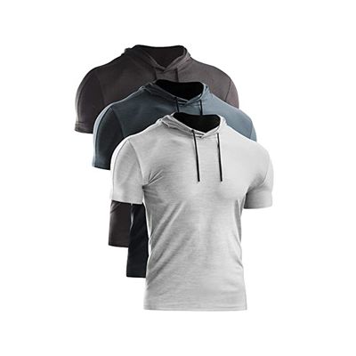 Men's Dry Fit Performance Athletic Shirt with Hoods