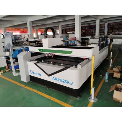 double laser head 1325 fiber laser cutter machine with 150W co2 laser head for non-metal acrylic sta